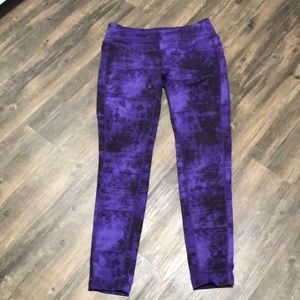 Tangerine Athletic Leggings SZ S Purple EUC